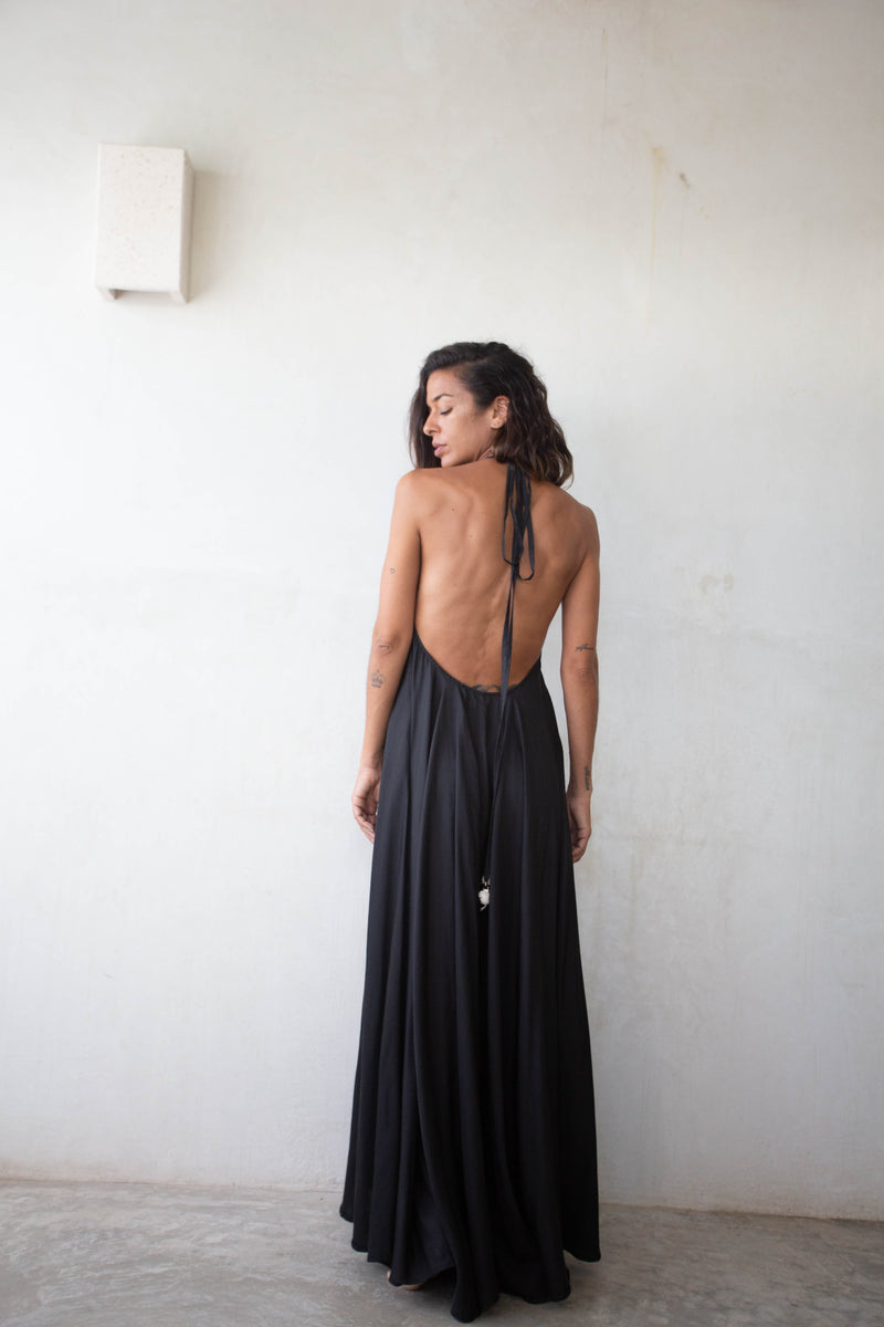 Silk Halter Handkerchief Dress by Daniella Hunter Silk Halter Handkerchief Dress by Daniella Hunter