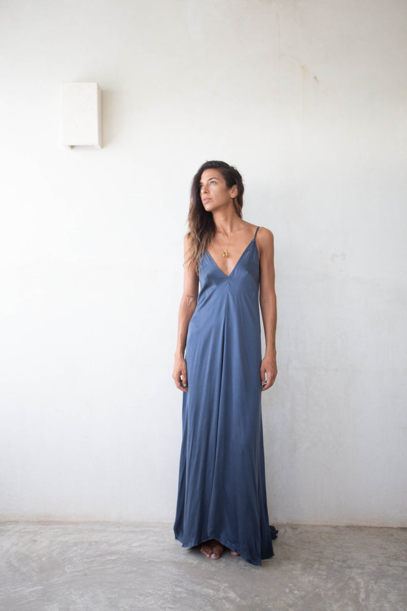 Silk Halter Handkerchief Dress by Daniella Hunter Silk Halter Handkerchief Dress by Daniella Hunter