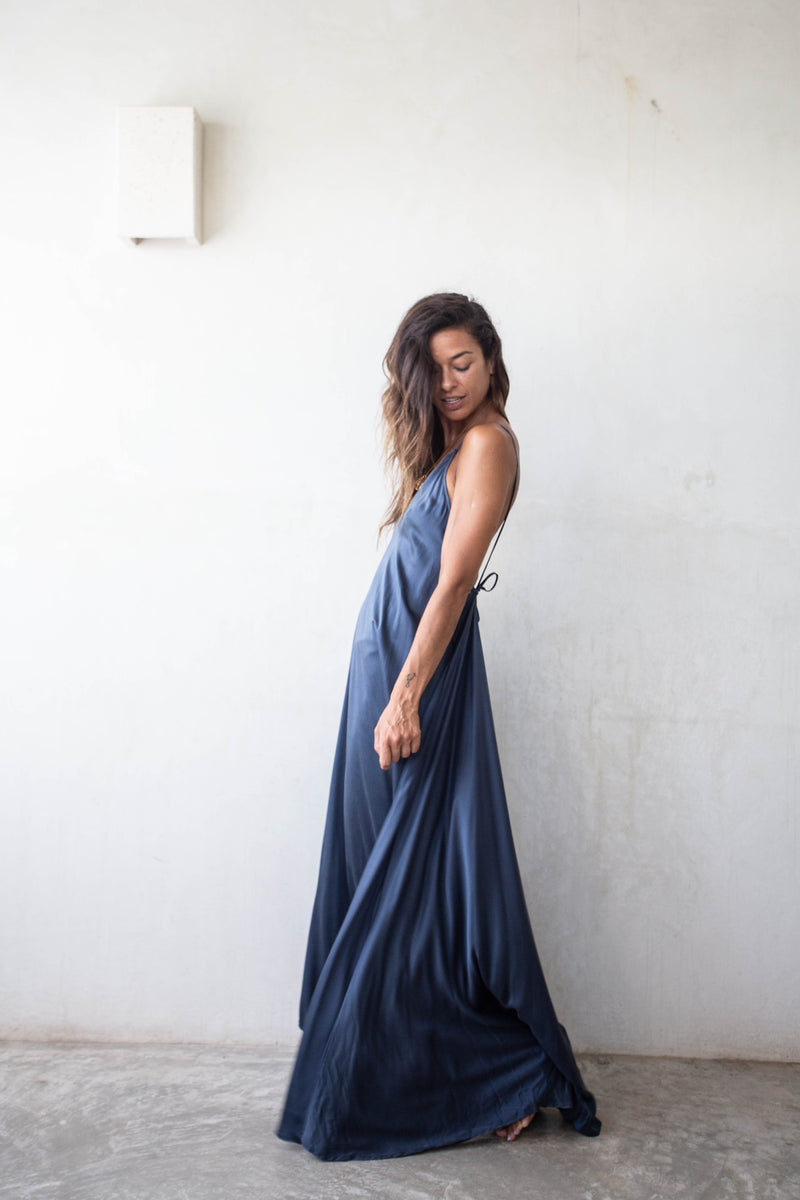 Silk Halter Handkerchief Dress by Daniella Hunter Silk Halter Handkerchief Dress by Daniella Hunter