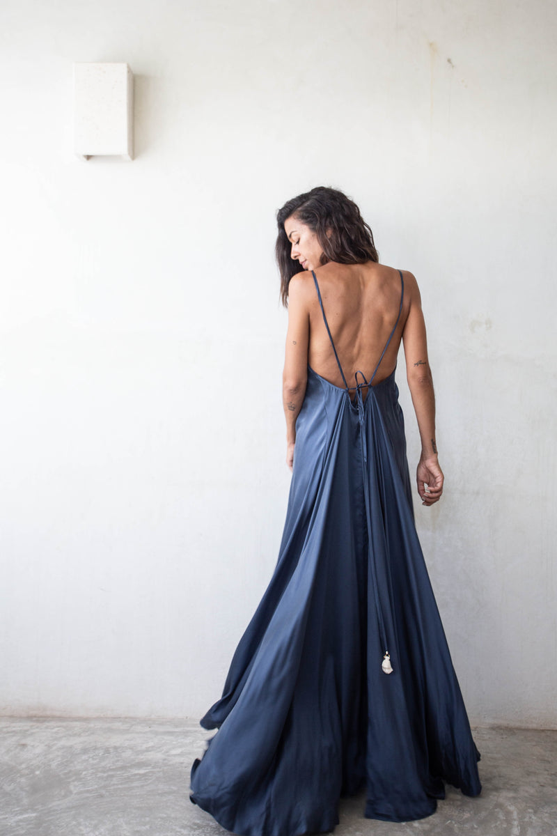 Silk Halter Handkerchief Dress by Daniella Hunter Silk Halter Handkerchief Dress by Daniella Hunter